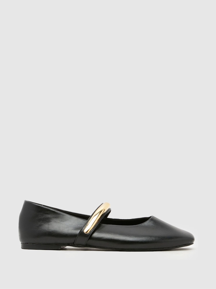 Schuh Black Lombok Hardwear Ballerina - Image 1 of 4