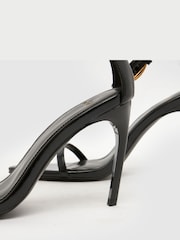Schuh Black Stylish Point Heeled Sandal - Image 4 of 4