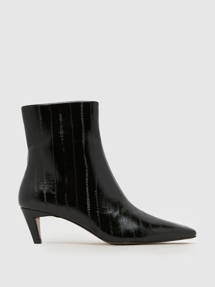 Schuh Black Brooklyn Kitten Heel Boot - Image 1 of 4