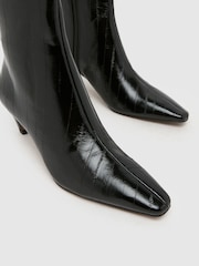 Schuh Black Brooklyn Kitten Heel Boot - Image 4 of 4