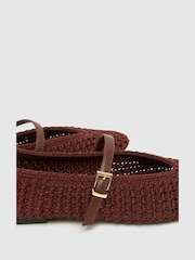 Schuh Brown Lisbeth Crochet Ballerina - Image 4 of 4