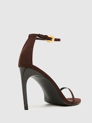 Schuh Brown Stylish Point Heeled Sandal - Image 2 of 4