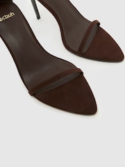 Schuh Brown Stylish Point Heeled Sandal - Image 4 of 4