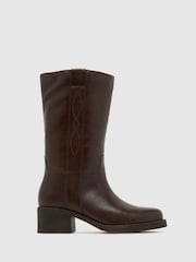 Schuh Delany Leather Calf Boot - תמונה 1 מתוך 4