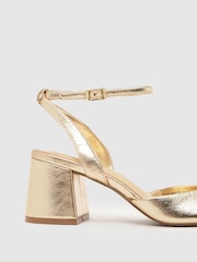 Schuh Gold South Block Heel Sandal - Image 4 of 4