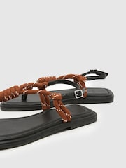 חום - Schuh סנדלי חבל, דגם Talisha - תמונה 4 מתוך 4