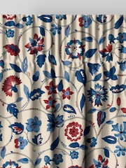 Land & Shore Blue Red Esther Made to Measure Curtain - Image 6 of 9