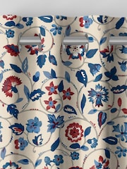 Land & Shore Blue Red Esther Made to Measure Curtain - Image 7 of 9
