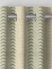 Land & Shore Green Fintra Stripe Made to Measure Curtain - Image 7 of 9