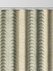 Land & Shore Green Fintra Stripe Made to Measure Curtain - Image 8 of 9