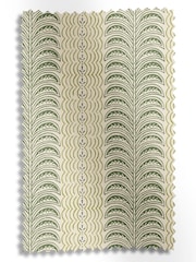 Land & Shore Green Fintra Stripe Made to Measure Curtain - Image 9 of 9