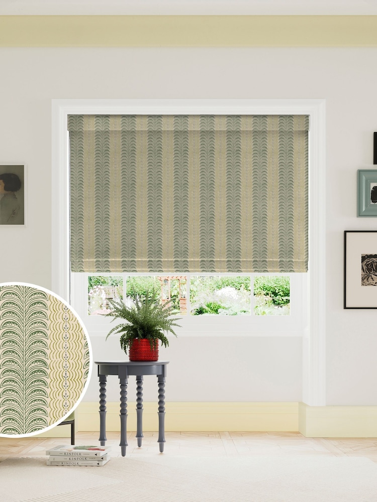 Land & Shore Green Fintra Stripe Made to Measure - Image 1 of 6