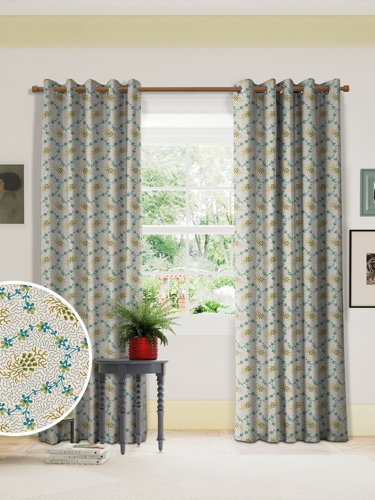 Land & Shore Green Lorie Made to Measure Curtain - Image 1 of 9 Land & Shore Green Lorie Made to Measure Curtain - Image 1 of 9