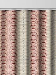 Land & Shore Red Blue Fintra Stripe Made to Measure Curtain - Image 8 of 9