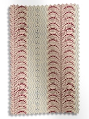 Land & Shore Red Blue Fintra Stripe Made to Measure Curtain - Image 9 of 9