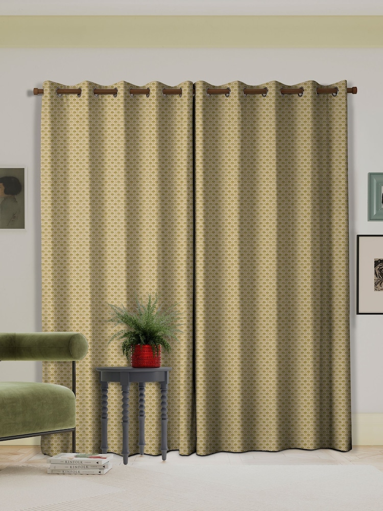Land & Shore Ochre Dawn Made to Measure Curtain - Image 2 of 9