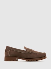 Schuh Brown Rayden Suede Loafer - Image 1 of 4