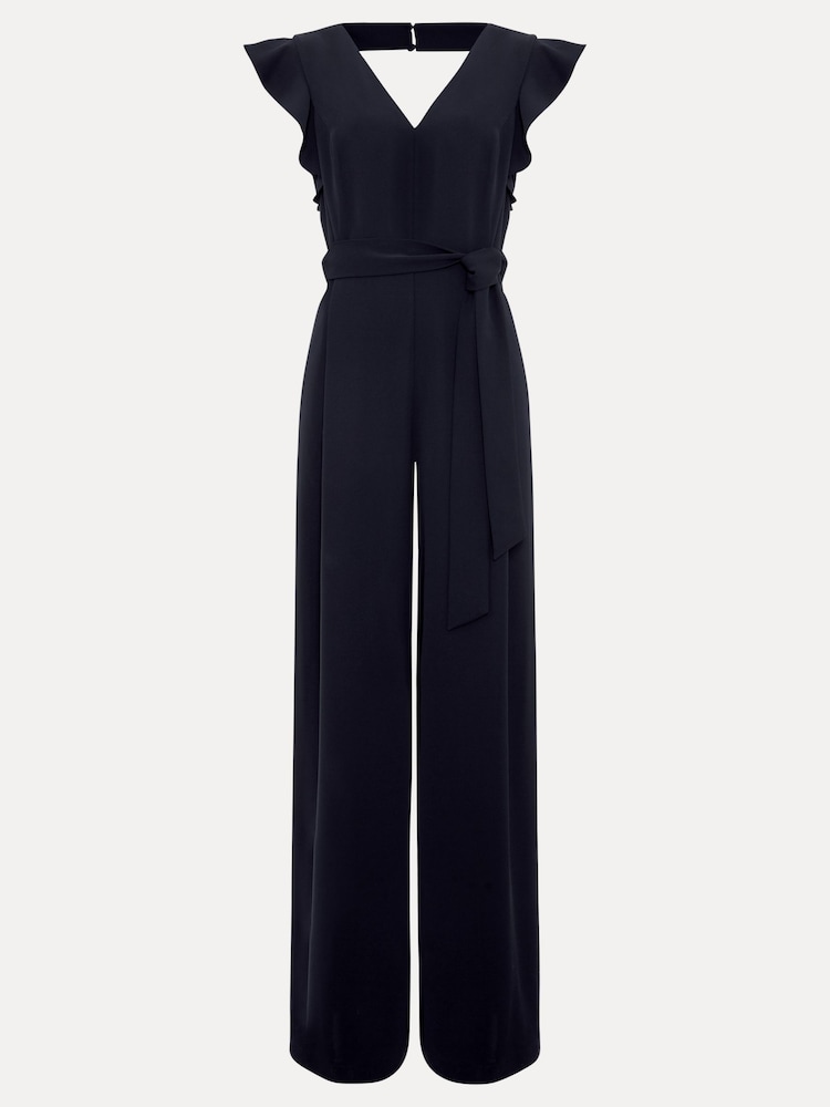 Phase Eight Blue Kallie Frill Jumpsuit - Image 6 of 6
