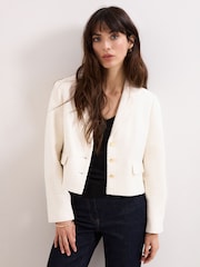 Phase Eight Cream Adria Jacket - Image 1 of 6