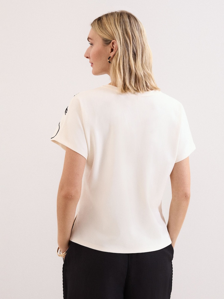 Phase Eight White Malani T-Shirt - Image 2 of 6 Phase Eight White Malani T-Shirt - Image 2 of 6