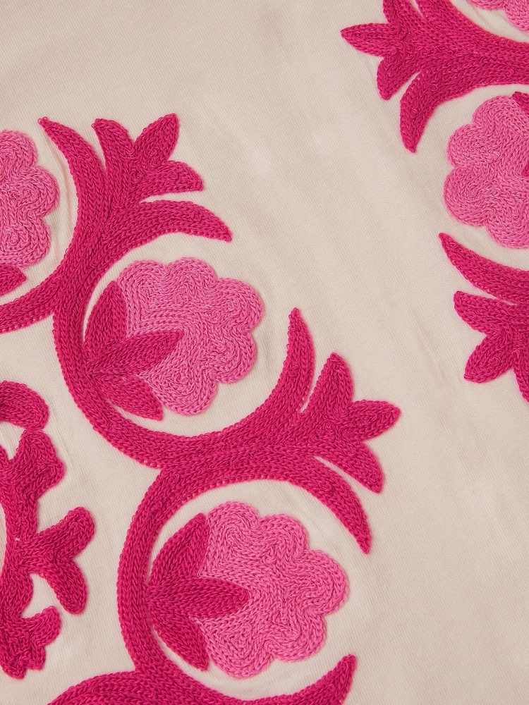 Monsoon Natural Chain Stitch Long Sleeve Top - Image 4 of 4