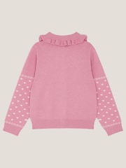 سترة كارديغان بياقة مُزيّنة بتطريز بزهور من Monsoon - صورة 3 من 4