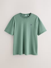 Verde - Ajuste regular - Camiseta ligera teñida en prenda - Imagen 6 de 9