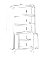 Rockett St George Black Ringo Shelving Unit - Image 4 of 9