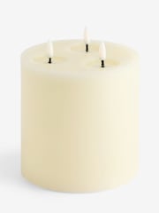 Ivory 3 Wick Twinkle LED Candle - Image 3 of 4