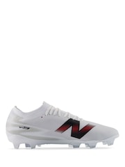 New Balance White Furon Team FG V9 Football Boots - Image 2 of 8