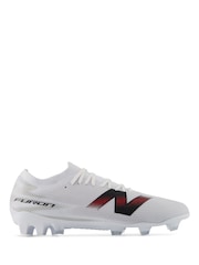 New Balance White Furon Team FG V9 Football Boots - Image 3 of 8