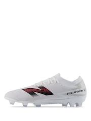New Balance White Furon Team FG V9 Football Boots - Image 4 of 8