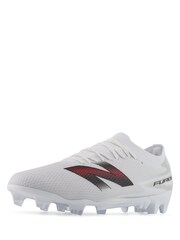 New Balance White Furon Team FG V9 Football Boots - Image 5 of 8