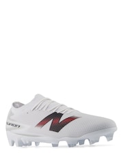 New Balance White Furon Team FG V9 Football Boots - Image 6 of 8