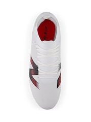 New Balance White Furon Team FG V9 Football Boots - Image 7 of 8