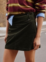 Khaki Green Cord Mini Skirt - Image 5 of 9