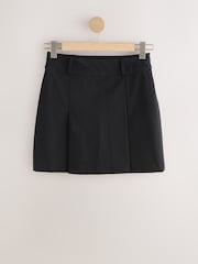 Black Pleated Mini Skirt with Stretch - Image 1 of 7
