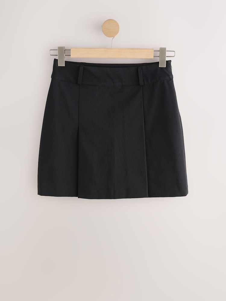 Black Pleated Mini Skirt with Stretch - Image 1 of 7 Black Pleated Mini Skirt with Stretch - Image 1 of 7