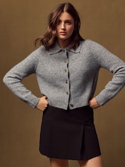Black Pleated Mini Skirt with Stretch - Image 3 of 7