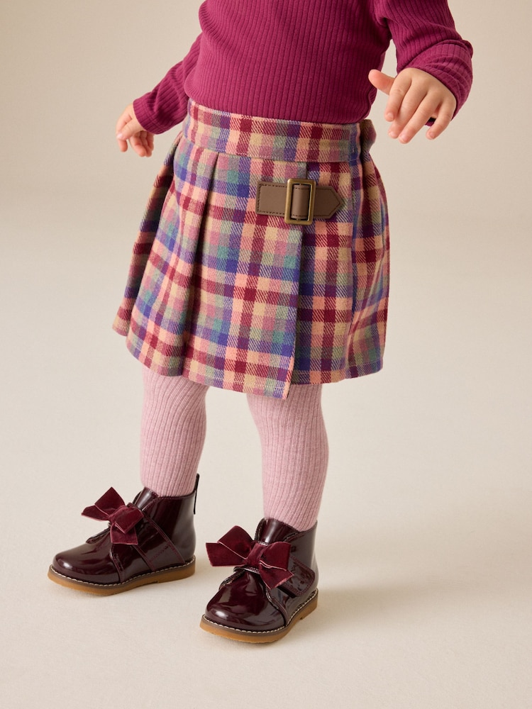 Rozo Karirana šara - Skort and Tights Set (3mths-7yrs) - Slika 2 od 4 Rozo Karirana šara - Skort and Tights Set (3mths-7yrs) - Slika 2 od 4