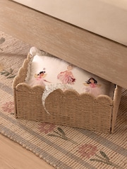 Smart Chenille Light Pink Lily Wooden Upholstered Single Bed Frame - Image 5 of 8