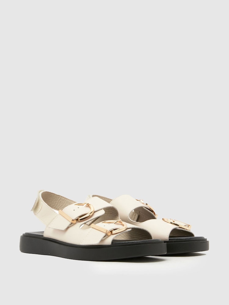 Schuh Brown Wide Fit Tenerife Sandal - Image 2 of 4 Schuh Brown Wide Fit Tenerife Sandal - Image 2 of 4