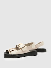Schuh Brown Wide Fit Tenerife Sandal - Image 3 of 4