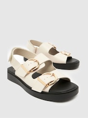Schuh Brown Wide Fit Tenerife Sandal - Image 4 of 4