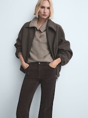 Mango Brown Flare Cord Jeans - Image 4 of 6