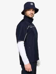 أزرق - Galvin Green Air Waterproof Short Sleeve Golf Jacket - صورة 3 من 8