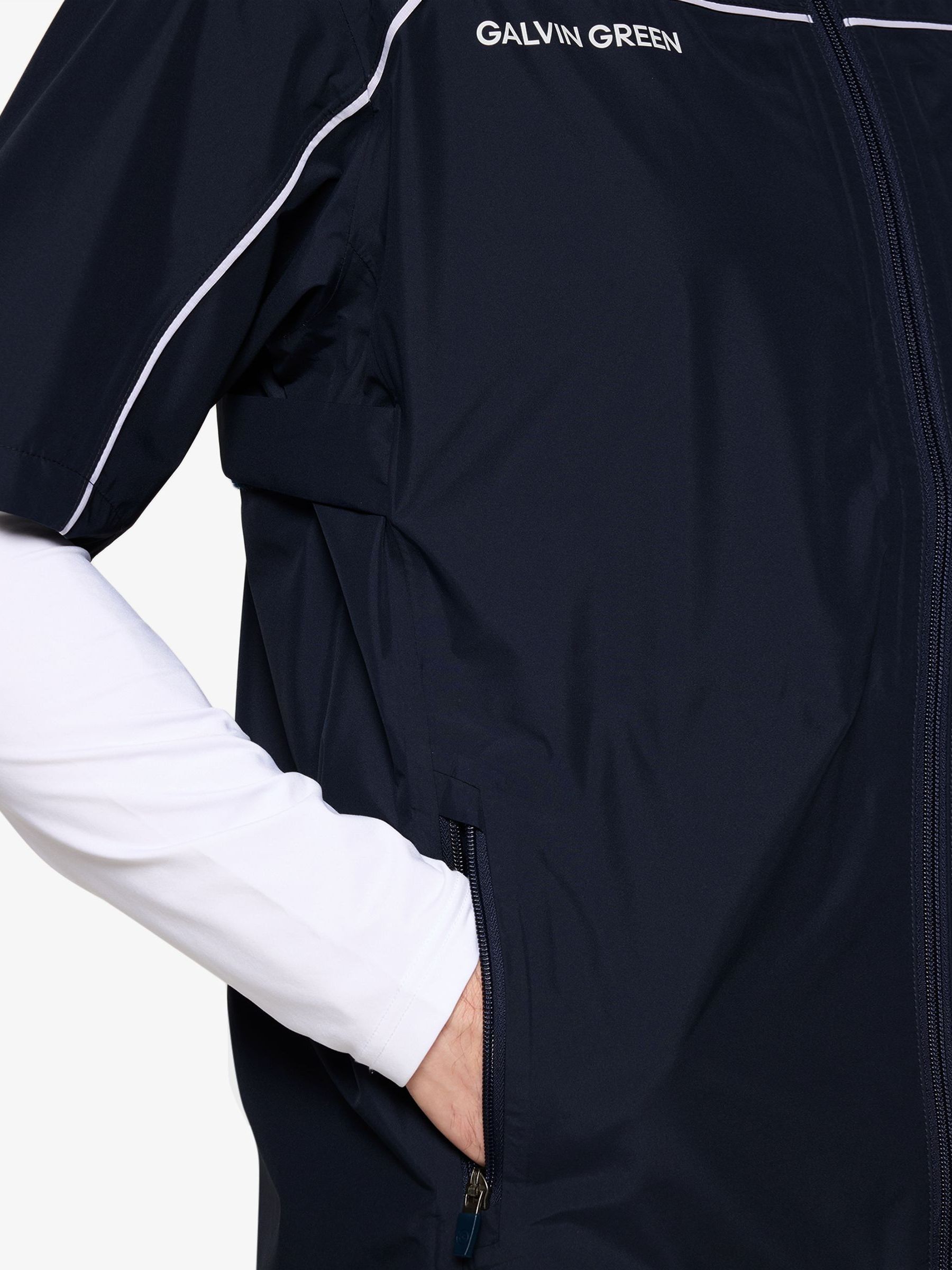 Buy Galvin Green Blue Air Waterproof Short Sleeve Golf Jacket from