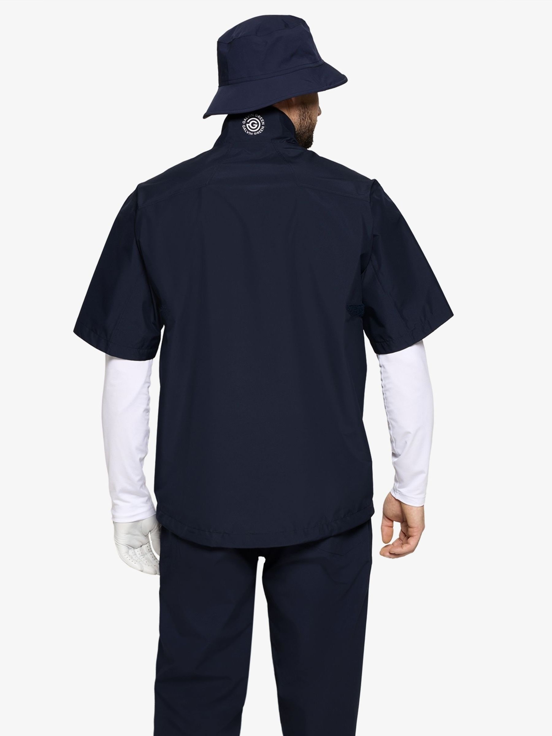 Buy Galvin Green Blue Air Waterproof Short Sleeve Golf Jacket from