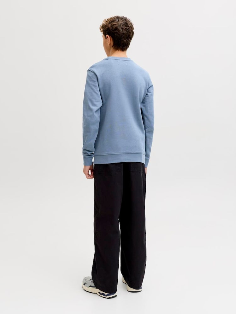 سويت شيرت رقبة مستديرة للأطفال بطبعة شعار من JACK & JONES - Image 2 of 4 سويت شيرت رقبة مستديرة للأطفال بطبعة شعار من JACK & JONES - Image 2 of 4