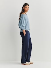 American Vintage Storm Melange Damsville Slouchy Knitted Jumper - Image 3 of 7